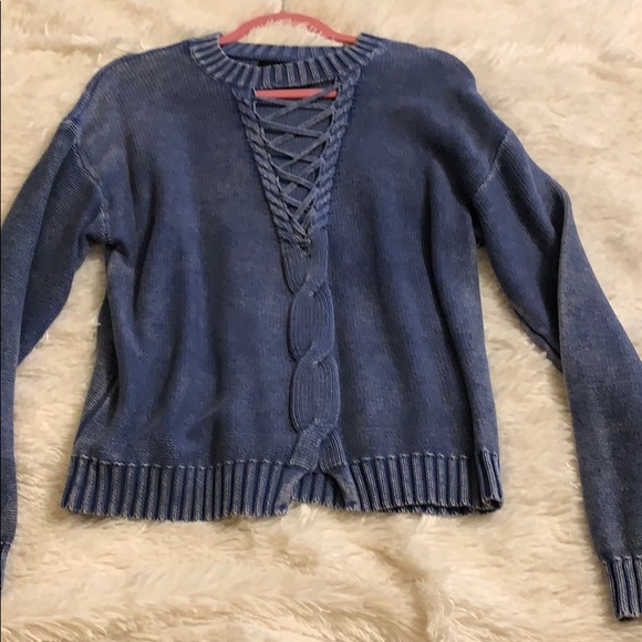 Fate Sweaters - Adorable denim blue trendy sweater Fate Sweaters - Adorable denim blue trendy sweater